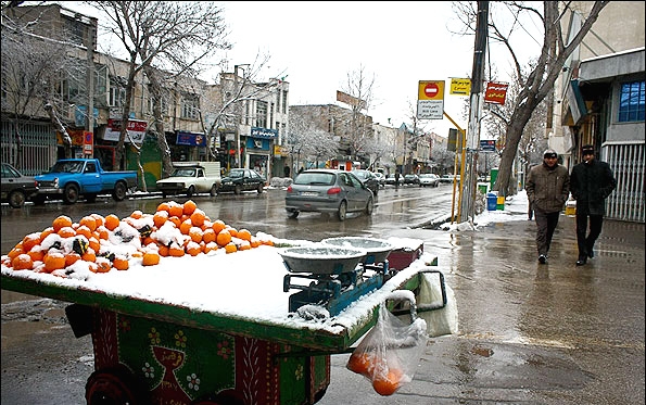 تصاویر دیدنی بارش برف و کولاک در گلستان و اردبیل